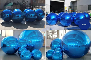 Outdoor Event Decorative PVC <strong>Inflatable</strong> Silver Smooth Shiny Balloon Mirror <strong>Balls</strong> Big Shiny <strong>Balls</strong> for Sale - Product Image 3