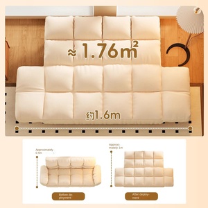 Sofá Cama Eléctrico Plegable de Estilo Moderno y Simple para Apartamentos Pequeños y Viviendas de <span class=keywords><strong>Alquiler</strong></span>, Estructura de Madera, 2 Plazas - Product Image 5