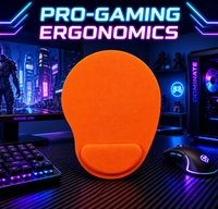 Tapis de souris ergonomique avec support de poignet en EVA souple - Prévient la fatigue pour 8h+ de travail quotidien au bureau