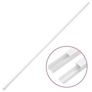 รางเดินสายไฟ PVC ขนาด 0.4x0.4 นิ้ว ยาว 98.4 ฟุต สีขาว สำหรับงานไฟฟ้า รุ่น D0100H5CWYT รางเดินสายไฟ PVC ขนาด 0.4"x0.4" - Product Image 3