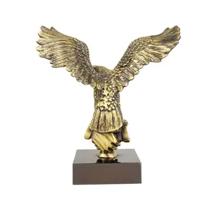 Premio de Escultura personalizado, escultura de bronce, Animal 3D, trofeo de águila de nuevo diseño