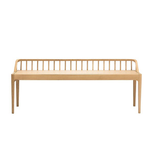 Banco de Madera Maciza Hecho a Mano, Muebles de Primera Calidad para Interiores, Comedor, Sala de Estar, Entrada, Decoración del Hogar, Estilo Rústico, Hotel - Product Image 1