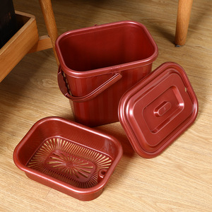 Seau à thé avec couvercle 1-3L, accessoire pour cérémonie du thé, conteneur d'eaux usées domestiques - Product Image 3