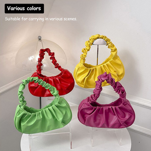 2024 <b>Summer</b> Soft Casual <b>Handbags</b> Fashion Armpit Bags Ladies Shoulder Vintage Bag Female Mini Dumpling Bag for Women - Product Image 5