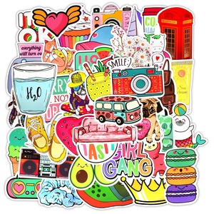 100Pcs Arcobaleno Vsco Ragazza Dei Bagagli Del Computer Portatile Del Frigorifero Della <span class=keywords><strong>Parete</strong></span> Impermeabile Graffiti Vinile Skateboard Carta Della Decalcomania <span class=keywords><strong>Adesivi</strong></span> - Product Image 2