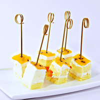 Aangepaste Hartvorm Bamboe Spiesjes 10/12/15/18Cm Bamboe Plukt Kleurrijke Hartstok Voor Fruit