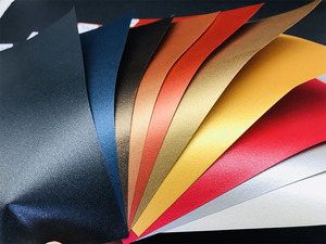 Cao cấp số lượng lớn Hot mua Trắng Craft Coat 120gsm 787*1092 mét 12 "x 12" ngọc trai đồng bằng 110lb Linen Patterned Pad kim loại cardstock giấy - Product Image 2