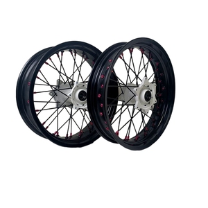 Ruedas Supermoto de 17 Pulgadas para EXC SXF XC-W TPI <span class=keywords><strong>125</strong></span> 250 300 450 500, Bujes de Aleación de Aluminio CNC, Llantas de Carreras Motard, Mejora de Durabilidad - Product Image 5