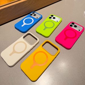 เคสโทรศัพท์ซิลิโคนกันกระแทกแบบนิ่ม สีสันสดใส ช่องกล้องขนาดใหญ่ สำหรับ iPhone 18 17 16 15 14 13 Pro Max  แบบแม่เหล็ก - Product Image 6