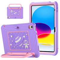 Casing Anak 3in1 Anti Benturan untuk iPad 10/11 A16 2025, Pelindung 3 Lapis Anti Benturan dengan Pegangan dan Penyangga