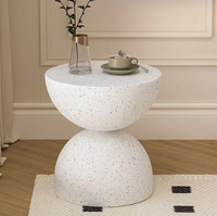 Table basse console en oxyde de magnésium de style minimaliste nordique pour salon