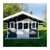 Abri de jardin modulaire EASYGREEN série E Toolhouse en bois et WPC, abri de jardin en acier sandwich, atelier extérieur moderne multifonctionnel, salle de nuit