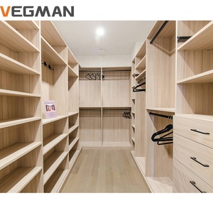 Toptan Özel U Şeklinde Modern Ahşap Duvar Yatak Odası Mobilya Tasarımı Villa Otel İçin Giyinme Odası Dolabı 5 Yıl Garantili - Product Image 6