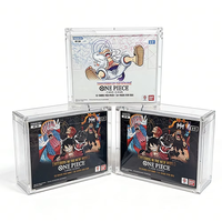 Boîte de Présentation en Acrylique Transparent pour Cartes OPCG TCG avec Couvercle Magnétique, Résistance UV 98%, Vente en Gros Usine