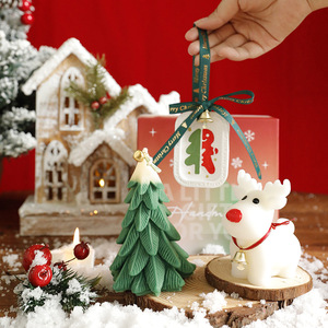 Juego de Velas Aromáticas Navideñas, Adorno de Vela con Forma de Árbol de Navidad, Regalo Creativo y Lindo para Amigos - Product Image 4