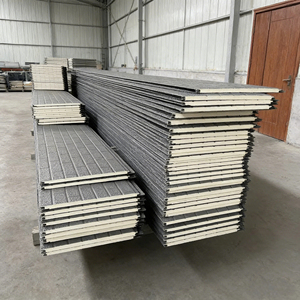 Panel Sándwich de Pared <span class=keywords><strong>Exterior</strong></span> para Almacenes, Aislamiento de PU, Revestimiento Metálico Moderno, Paneles EPS - Product Image 2
