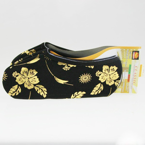 <b>Women's</b> Non-Slip Winter <b>Warm</b> Ankle Floor <b>Socks</b> with Floral Pattern gold Low Waist Wool Dropshipping/Custom Made/Wholesale - Product Image 3