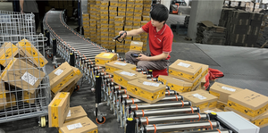 Sabuk wedge multifungsi sinkron elektrik dapat dilipat konveyor industri e-commerce peralatan jalur gudang - Product Image 2