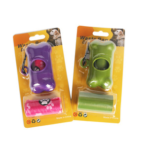 Bolsa Degradable para Desechos de Mascotas, 2 Rollos, Dispensador, Empaque en Blíster, Bolsa para Basura de Mascotas - Product Image 1