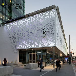 Hiện đại sang trọng nhôm laser cắt tấm cho bên ngoài bức tường ốp mới tùy chỉnh thiết kế mặt tiền trang trí kiến trúc - Product Image 1