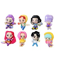 Cartoonmeisjes harscharms voor DIY crèmelijm telefoonhoesje fantasy vrouwelijke hanger sleutelhanger accessoire promotioneel cadeau