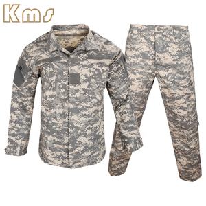 KMS 립 스톱 그레이 디지털 위장 남성 전술복 전술복 의류 야외 캐주얼 트레이닝 의류 ACU 유니폼 - Product Image 1