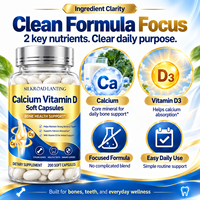 Formule professionnelle de gélules de calcium et de vitamine D3 pour maintenir des os et des dents solides, complément alimentaire pour la santé