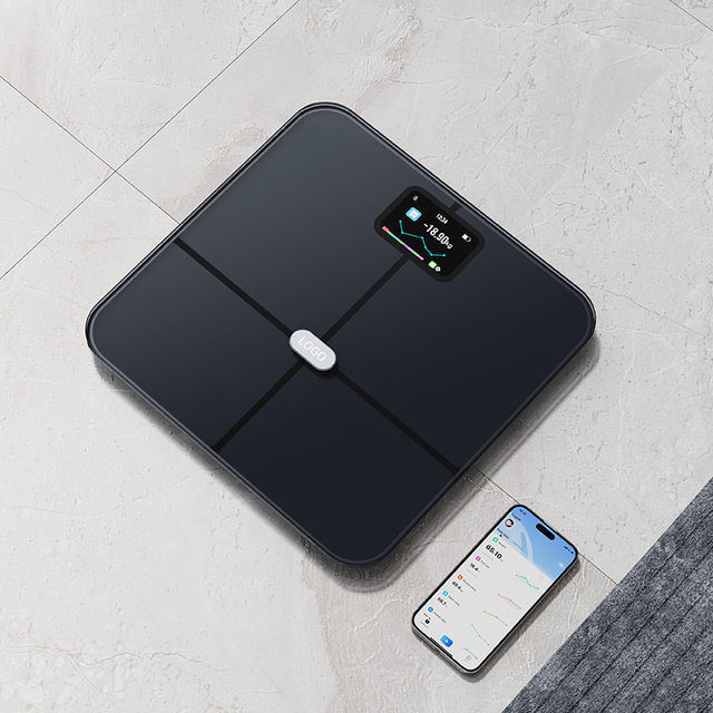 Professional Bioimpedance Scale Bluetooth TFT Display 25 Body Metrics BIA Technology Bathroom Scale Wireless for Body Weight