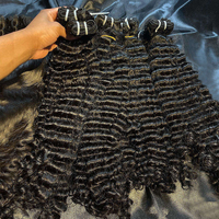 Offre de lots de mèches de cheveux humains bouclés Pixie de 10 à 24 pouces, 100% vierges, bruts, double tirage, qualité supérieure 15A, vente en gros