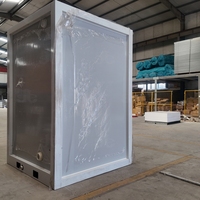 Remorque de toilettes portables multi-emplacements pour camp de chantier