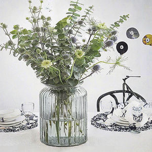 Jarrón de Vidrio Cilíndrico Moderno y Minimalista, Hecho a Mano, Ecológico, Resistente a los Golpes, Marca Sinyao, Diseño Clásico para el Hogar - Product Image 3