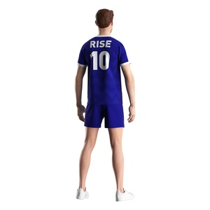 Conjuntos Deportivos Personalizados para Hombre, de Secado Rápido, Uniformes de Fútbol de Dos Piezas para Torneos y Ligas - Product Image 6