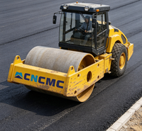 Compacteur vibrant à tambour unique en acier CNCMCTRSH18 540N/cm, charge linéaire, capacité de montée de 35 %, fiable, pour la compactation des chaussées routières