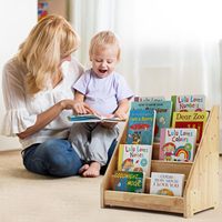Étagère à livres Montessori pour enfants, présentoir de livres en bois pour chambre à coucher, salle de classe, organisateur