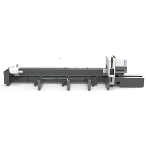 High speed automatic three-chuck laser metal pipe cutting machine 6000w fiber laser tube cutting machine