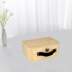 Valise en <span class=keywords><strong>Bois</strong></span> de Haute Qualité avec Poignée, Idéale pour Rangement de Voyage, Boîte Commémorative en <span class=keywords><strong>Bois</strong></span> - Product Image 4