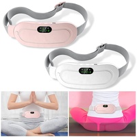 Ceinture électrique sans fil, coussin chauffant rapide 3S avec 4 niveaux de chaleur et 4 modes de massage, coussin chauffant pour le dos ou le ventre