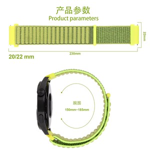 <span class=keywords><strong>Correa</strong></span> de nailon ondulado para <span class=keywords><strong>Samsung</strong></span> <span class=keywords><strong>Galaxy</strong></span> <span class=keywords><strong>Watch</strong></span> 20mm <span class=keywords><strong>22mm</strong></span> <span class=keywords><strong>Correa</strong></span> de reloj de nailon ajustable <span class=keywords><strong>Correa</strong></span> deportiva - Product Image 2
