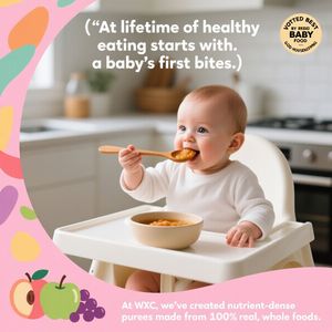 Muestra gratis de multigrano comida para niños pequeños plátano manzana fresa cereal para 12 + meses bebés 227g bolsa - Product Image 4