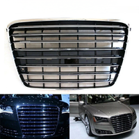 Nouvelle calandre avant en ABS chromé de la marque PNB pour Audi A8 D4 W12 2011-2014 Haute qualité Installation facile Vis incluses