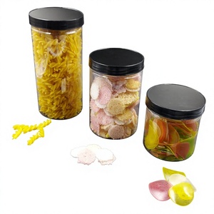 Pot cosmétique carré en PET de 96 mm, 750 ml, 35 g, avec couvercle à vis et étiquette sérigraphiée - Product Image 1