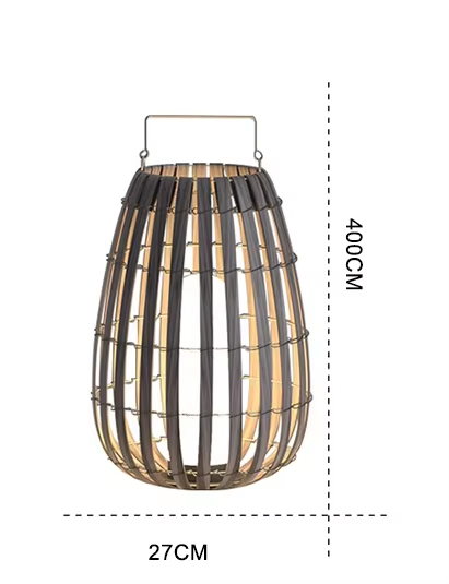 Marron-Petit - modèle tout-en-un à chargement solaire -40CM