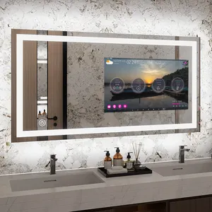 Espejo mágico para gimnasio para baño, espejo inteligente para baño, espejo para PC, TV, cristal mágico