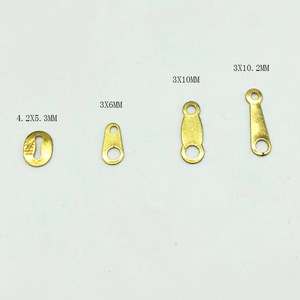 Conectores de cobre para collares de joyería, 12x4mm, accesorios para colgantes y eslabones de cadena - Product Image 5