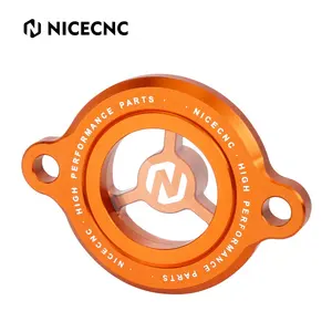 Wholesale cover adventure engine-NiceCNC Engine Oil Filter Guard Cover Cap Plug For KTM DUKE 125 200 250 390 2016-2021 390 Adventure 2020 2021