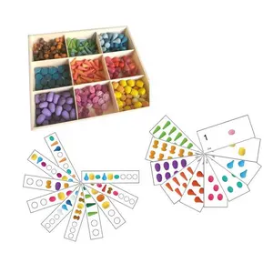 324 pièces Mandala Kit complet cartes PDF Kit de pièces détachées Mandala pièces détachées Figure en bois Montessori Waldorf similaire au graphique