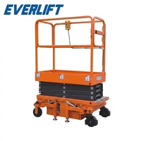 Plateforme élévatrice à ciseaux Everlift 8m 10m 12m 14m, plateforme de travail en hauteur électrique, nacelle hydraulique automotrice CE pour maintenance