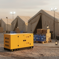 Générateur diesel super silencieux 560 Hz 1800 tr/min 400 kW avec ATS démarrage automatique châssis ouvert pour le marché nord-américain