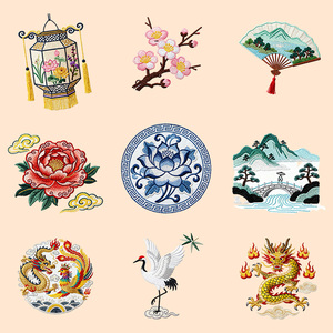Écharpe légère en toile beige, motif fleurs de <span class=keywords><strong>cerisier</strong></span> et montagne <span class=keywords><strong>Fuji</strong></span>, couleurs délicates, accessoire d'hiver tendance, brodée - Product Image 2