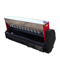 Accessoire de semoir pour chargeuse compacte, épandeur de semences hydraulique, semoir paysager pour la plantation de gazon et de pelouse sur chargeuse compacte